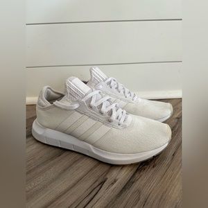 Adidas swift run white on white size 11